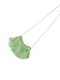 Macrame Fringe with chain (Green)