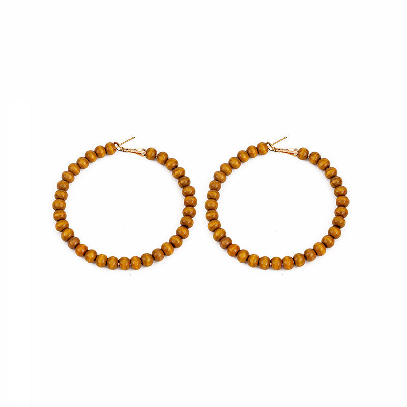 Beaded Chic Hoops - Dark