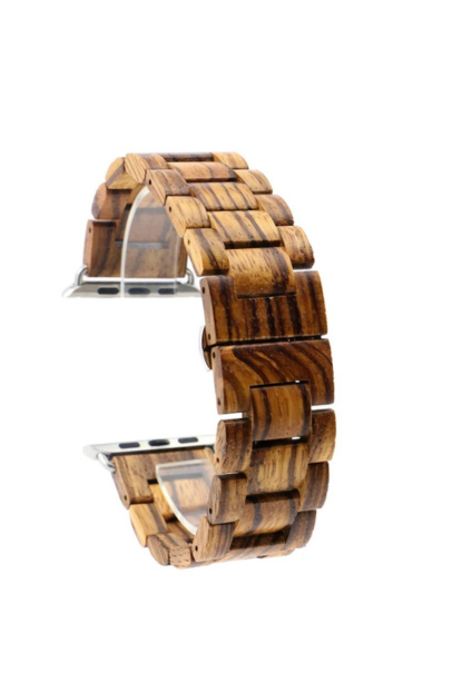 Zebra Wood Apple Watch Band