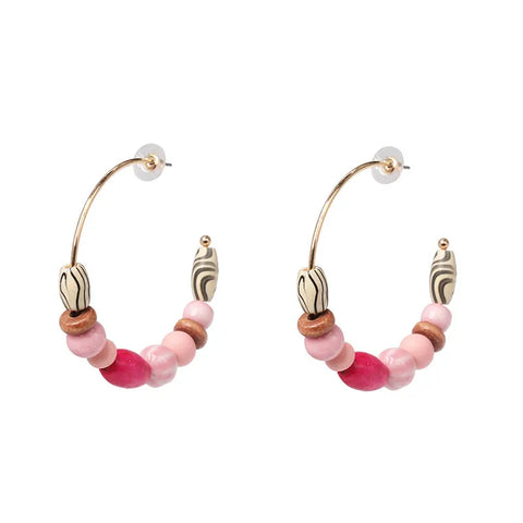 Spring Beaded Hoops