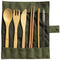 Eco friendly gift, wooden cutlery, travel cutlery